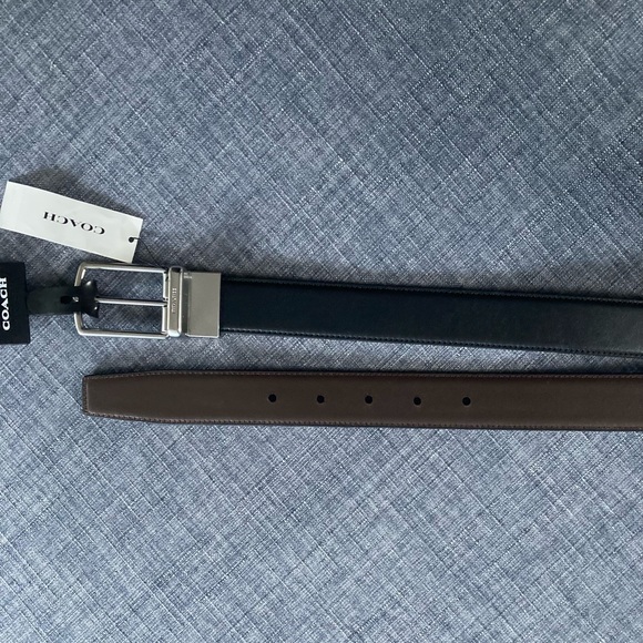 Coach Harness Buckle Cut To Size Reversible Belt - Picture 2 of 6